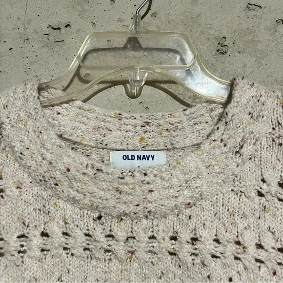 Old Navy women's sz XL Tall crewneck sweater NWT Open Knit Chunky - Picture 3 of 9